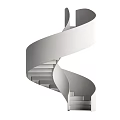 Modern White Spiral Staircase Design With Elegant Curves And Minimalist Structure