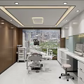 Modern Interior Liangyonghui Oral Clinic Mall Shop With Reception Desk Marble Countertop And Honor