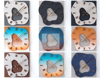 Modern Clock 3d model