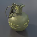 Grenade Smoke Bomb Flash Bomb High Explosive Bomb Tear Bomb Grenade Simple Model Grenade Low Model Low Face Number Grenade Game Grenade Video Level Realistic 3d model