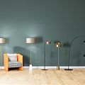 Light Luxury Floor Lamp Floor Lamp Fishing Lamp 3d model