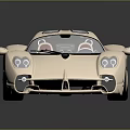 Golden Luxury Sports Car With Sleek Body Transparent Roof And Alloy Wheels