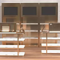Metal Multi Tiered Display Shelves And Glass Showcase Cabinets For Retail Stores