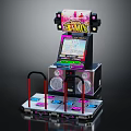 DDR MIX Dance Arcade Machine With Screen Dance Pads Handrails And Speakers
