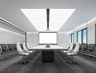 Modern Conference Room 3d model