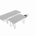 Modern Dining Table With Sleek Glass Top And White Crossed Legs