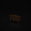Modern Wooden TV Stand With Drawers Doors And Slim Legs Design