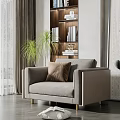 Modern single sofa 3d model