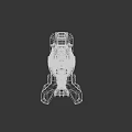 Three Variations Of Futuristic Mechanical Leg Structures With Metallic Components And Detailed Joints