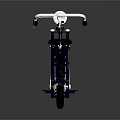 Vintage Bicycle With Headlight Black Seat Classic Frame Design And Metallic Wheels