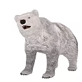 Polar Bear In Standing Posture With White Fur Black Nose And Claws 3d model