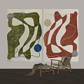 Modern Square Carpet 3d model