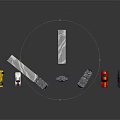 Modern toy car all kinds of vehicle car 3d model