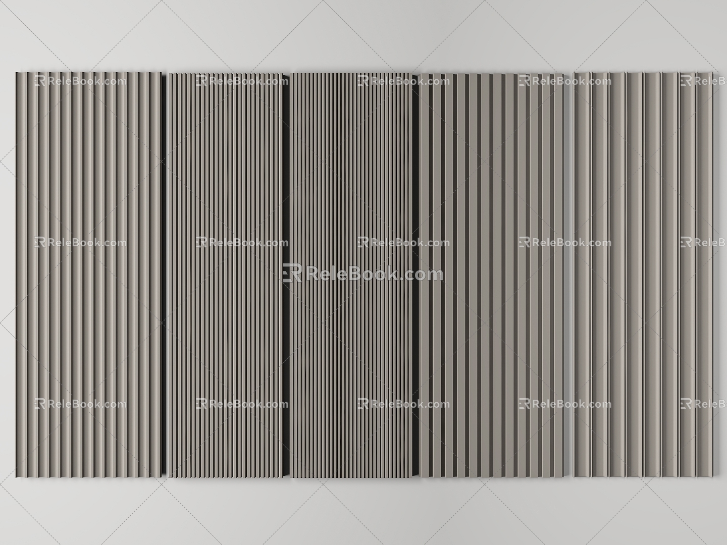 Modern wall plate, wall plate, grille plate, great wall plate, wave plate 3d model