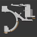 Medical Imaging C Arm Equipment With Arc Structure Mobile Wheels And Control Panel