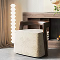 New Chinese-style Single Sofa 3d model