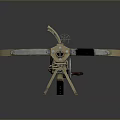 Crossbow Crossbow Crossbow Crossbow Mechanical Crossbow Shift Bow and Arrow Shoot Far Equipment Weapons High-tech Crossbow 3d model