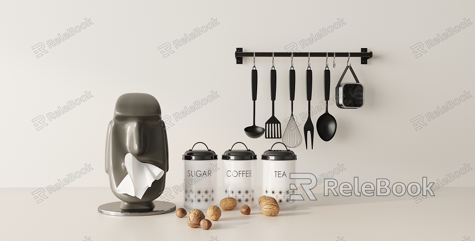 Modern kitchen supplies ornaments combination model