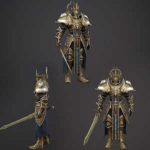 Modern Armored Warrior Role 3d model