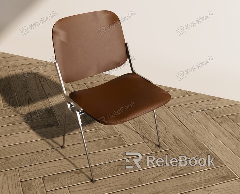 Modern Leather Metal Chair model