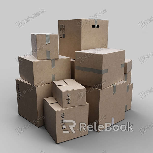 Modern Box Express Box Storage Box model