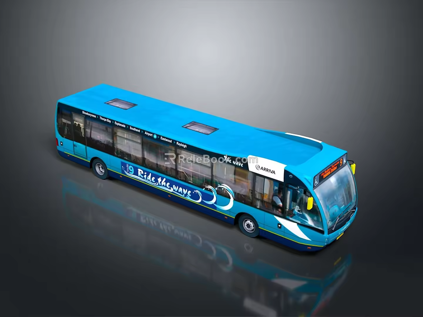Bus Large Bus CMB Medium Van Large Van Bus School Bus Van Box Car 3d model