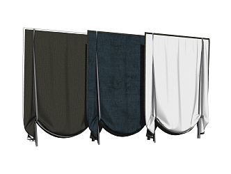 Modern Roman Curtain 3d model