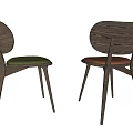 Modern Leisure Chairs With Wooden Frame And Upholstered Seats In Various Designs