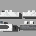 Front Desk Reception Company Front Desk Hotel Front Desk Homestay Front Desk 3d model