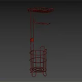 Metal Clothes Hanger with Multiple Layers Hooks and Circular Storage Sections Modern Minimalist Design