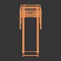 Modern Treadmill Fitness Equipment With Sturdy Frame And Black Running Belt