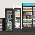 Commercial Refrigerators And Freezers Display Frozen Food And Beverages Including Kombucha