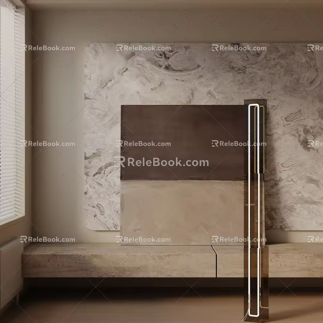 Modern floor lamp 3d model