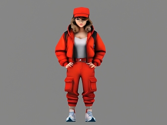 Girl 3d model