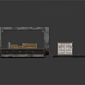 Industrial Equipment Collection Featuring Metal Frame Structure Platform Staircase Container And Sheets