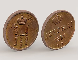 Gold Coins Ancient Coins Collectible Coins Currency Copper Coins Steel Arongs Cultural Relics Foreign Currency Money 3d model