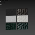 Modern Geometric 3D Wall Decor With Gray Textured Panels And Embedded Lighting