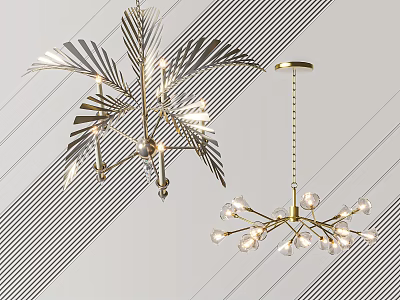 Modern chandelier 3d model