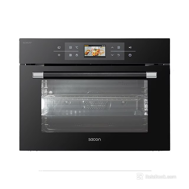 Modern Built in Electric Oven With Digital Display Control And Glass Door Design 3d model 