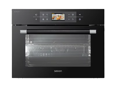 Modern Built in Electric Oven With Digital Display Control And Glass Door Design 3d model
