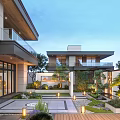 New Chinese Courtyard Landscape 3d model