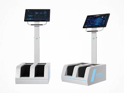 Modern Smart Machines With Interactive Display Screens And Practical Base Design 3d model