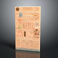 Ancient Egyptian Carved Relief Panel With Hieroglyphs Figure And Symbolic Decorations