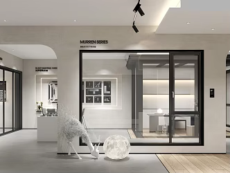 Modern Exhibition Hall Windows Exhibition Hall 3d model