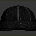 Gray Fabric Hat With Stitched Seam Design Comfortable For Daily Use