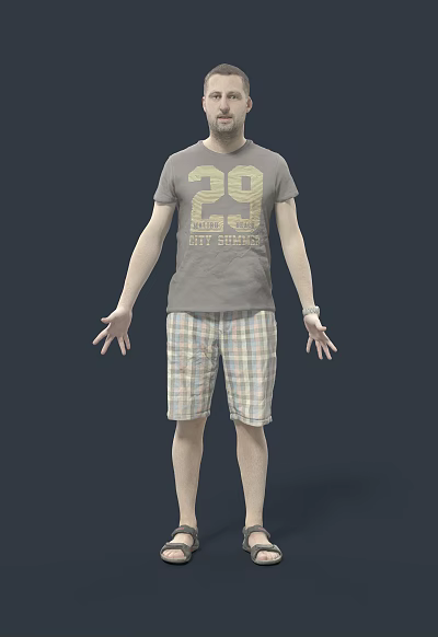 modern man 3d model