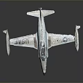 Detailed Silver U.S. Air Force Airplane Model With Authentic Design And Vintage Features