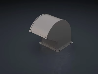 Modern Wall Lamp With Arched Design White Finish And Square Base 3d model