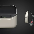 Wireless Bluetooth Headphones with Open Charging Case and Neckband Design for Portable Music Listening