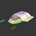 Futuristic White Aerodynamic Vehicle With SS Logo Sleek Design And Smooth Surface